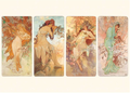 Postcard Tushita Fine Arts | Alphonse Mucha - The Seasons