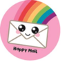 5 Stickers | Happy Mail Rainbow