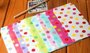 Natural Pattern Envelopes (White with Blue/Yellow/Grey Dots)_