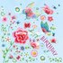 Nina Chen Postcard | Happy Birthday (flowers and butterflies)_