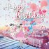 Sabina Comizzi Postcard | Happy Birthday (Frau mit Luftballons)_