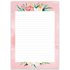 A5 Pink Flower Notepad - Double Sided_