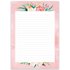 A5 Pink Flower Notepad - Double Sided_
