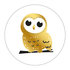 5 Stickers | Owl (Gold Foil)_