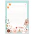 A5 Christmas Pastel Notepad - Double Sided_
