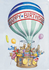 Postcard Audrey Tarrant | Animals With Presents In Balloon Baskets_