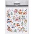Seal Sticker with Silver Foil | Skiing Snowmen_