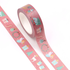 Washi Masking Tape | Cute Pink Merry Christmas Items gold foil_