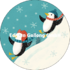 Round Postcard Shutterstock Christmas | Pinguin_