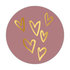 5 Stickers | Hearts (Gold Foil)_