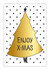 5 Stickers | Enjoy X-MAS (Gold Foil)_