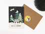 Badger In The Snow Double Card + Envelope by Mila-Made_