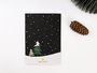 Fox In The Snow Double Card + Envelope by Mila-Made_
