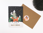 Fox In The Snow Double Card + Envelope by Mila-Made_