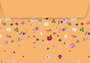 Envelope Set C6 - Bicycle flowers_