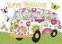 Carola Pabst Postcard | Happy Birthday (Bus)_