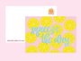 Postcard Only Happy Things | Squeeze the day lemons_