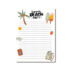 A5 Summer Time White Notepad - Double Sided_