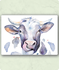 Organic Postcard - Watercolour Cow_
