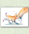 Organic Postcard - Watercolour Baby Fox_