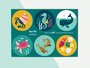 Stickervel Sea Animals by Heleen van den Thillart_