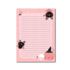 A5 Halloween Pink Notepad - Double Sided_