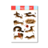 A6 Stickersheet Dachshund - Only Happy Things_
