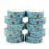 Washi Masking Tape | Blue with Christmas Items (Gingerbread)_
