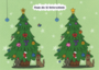 Search Postcard | Finde die 11 Unterschiede (Weihnachtsbaum-Rätsel)_
