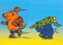 Postcard Sendung mit der Maus | Elephant with school cone_