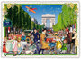 PK 595 Tausendschön Postcard | Paris, Avenue des Champs-Élysées_