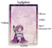 A6 Angel Chibi Violet Notepad - by Hidekos Artwork_