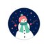5 x Snowman Stickers_