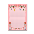 A5 Christmas Pink Notepad - Double Sided_