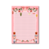 A5 Christmas Pink Notepad - Double Sided_