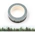 Washi Tape | Snowy Forest Trees - with Silver Foil _