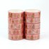 Washi Tape | Pink with Christmas Cookies Gingerbread_