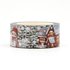 20mm Washi Tape | Snowy Snowman - with Silver Foil _