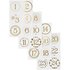 Sticker Sheet | Advent Numbers Gold_