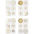 Sticker Sheet | Advent Numbers Gold_
