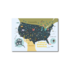 Postcard Craft Only Happy Things | Map of the United States_