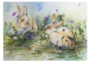 Postcard | Hello Rabbit Aquarel_