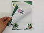 A5 Notepad Green Plants - by StationeryParlor_