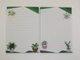 A5 Notepad Green Plants - by StationeryParlor_