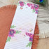 A5 Pink Flowers Notepad - Double Sided - Romyillustrations_