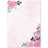 A5 Pink Watercolor Flowers Notepad - Double Sided_