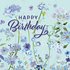 Sabina Comizzi Postcard | Happy Birthday (Blue Flowers)_