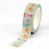 Washi Tape | Pink and yellow flowers on blue_
