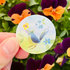 5x Sticker Vogel met bloemen by RomyIllustrations_