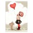 Postcard Belle and Boo | Heart Shaped Balloon_